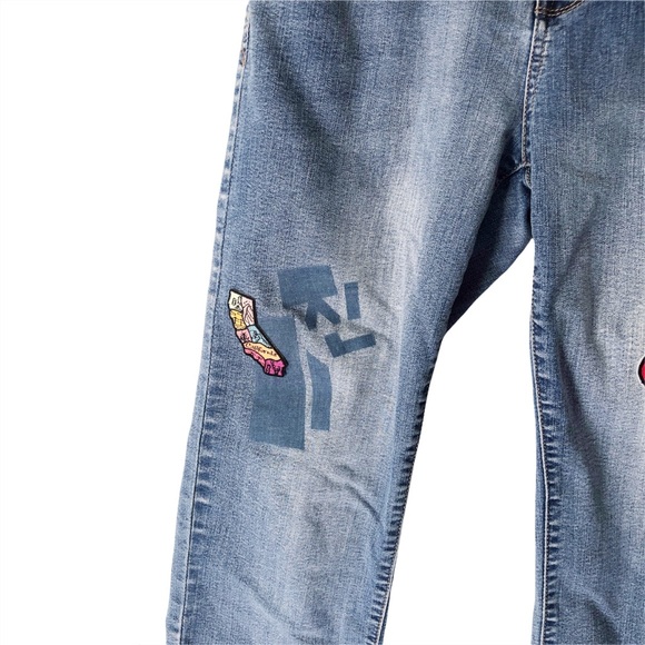 STRAIGHT LEG BOYFRIEND KENSIE HIGH RISE CROPPED RAW HEM DIY Y2K JEANS PA… - Picture 3 of 10